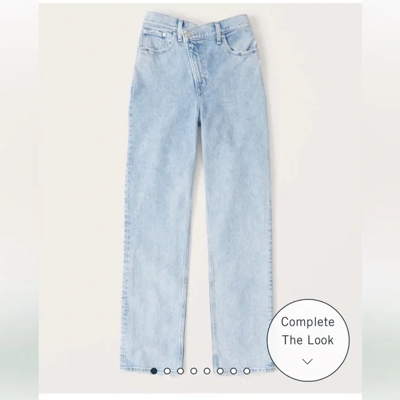 Abercrombie & Fitch Ultra High Rise 90s Straight Jean size 26XS - Picture 4 of 8